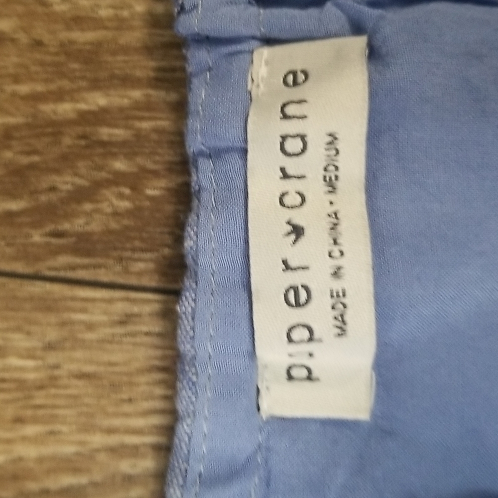 Paper Crane Denim/Embroidered Tie Strap and Belted Dress Size M - Picture 5 of 5
